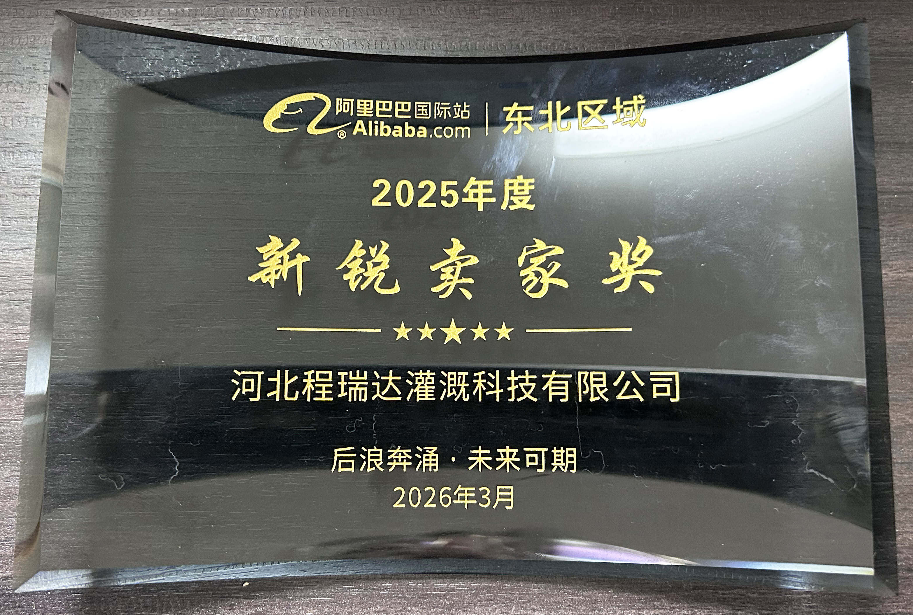 岳阳程瑞达灌溉 | 荣获阿里国际站新锐卖家奖